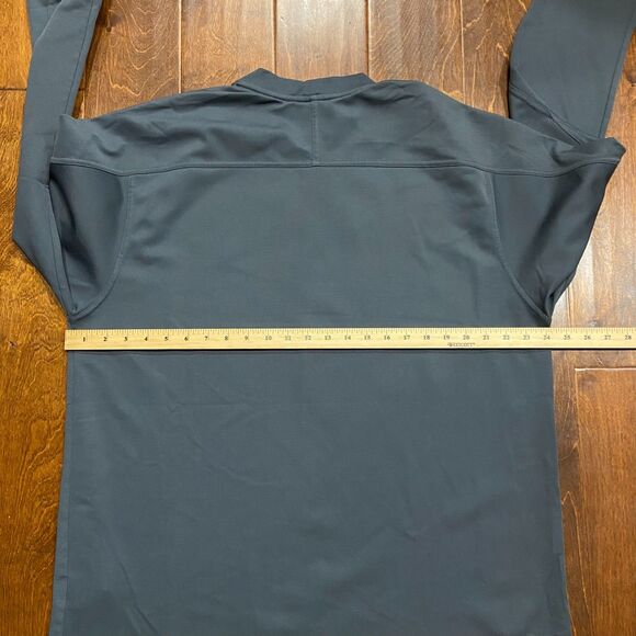 Nike Athletic Vintage Y2K Dark Gray L/S Polyester Top Running Men's Size XXL - Picture 6 of 7